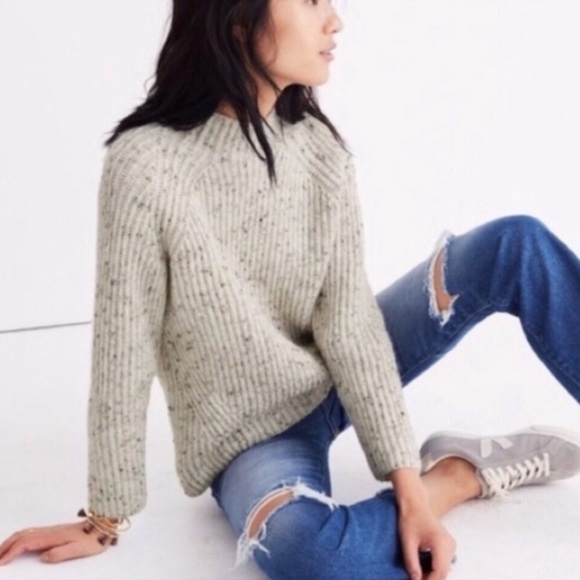 Madewell Northfield Donegal mockneck Sweater - Picture 2 of 8